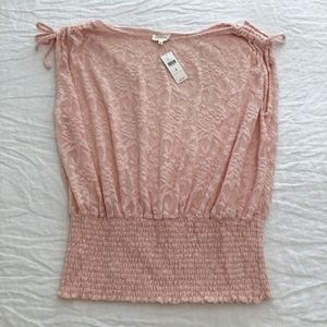 Light pink lace shirt
